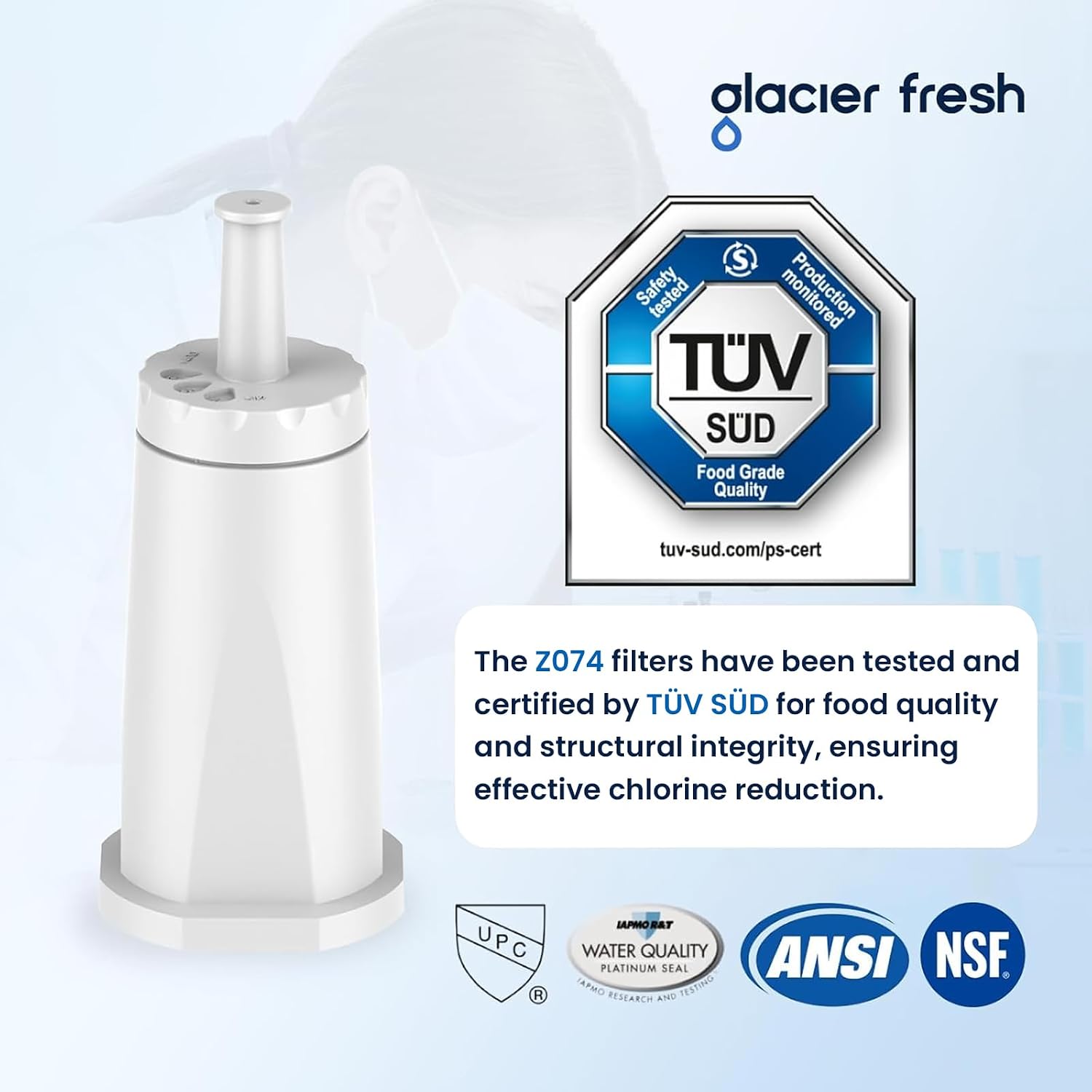 Thumbnail 1 de GLACIER FRESH (6 Pack) Water Filter for Sage Espresso Machines – TÜV SÜD Certified, Easy Fit