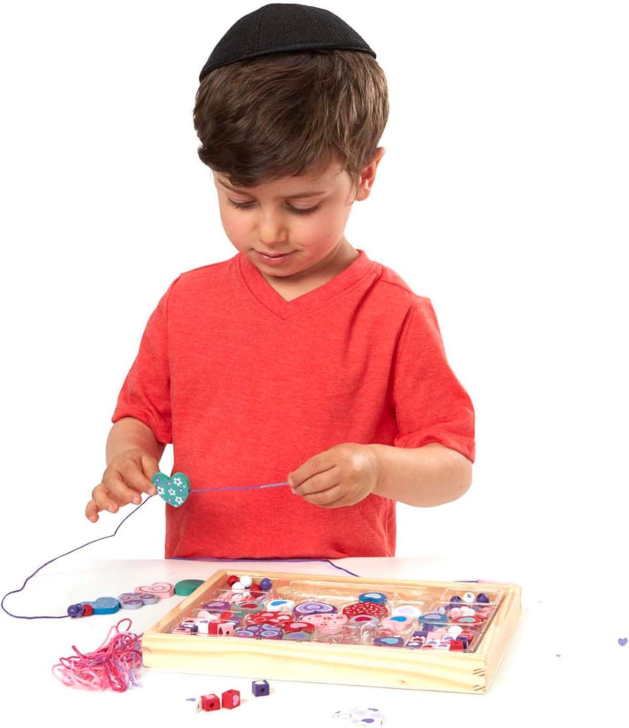 Detalle 2 de Melissa & Doug Heart Beads Kit 120+ ๐จ