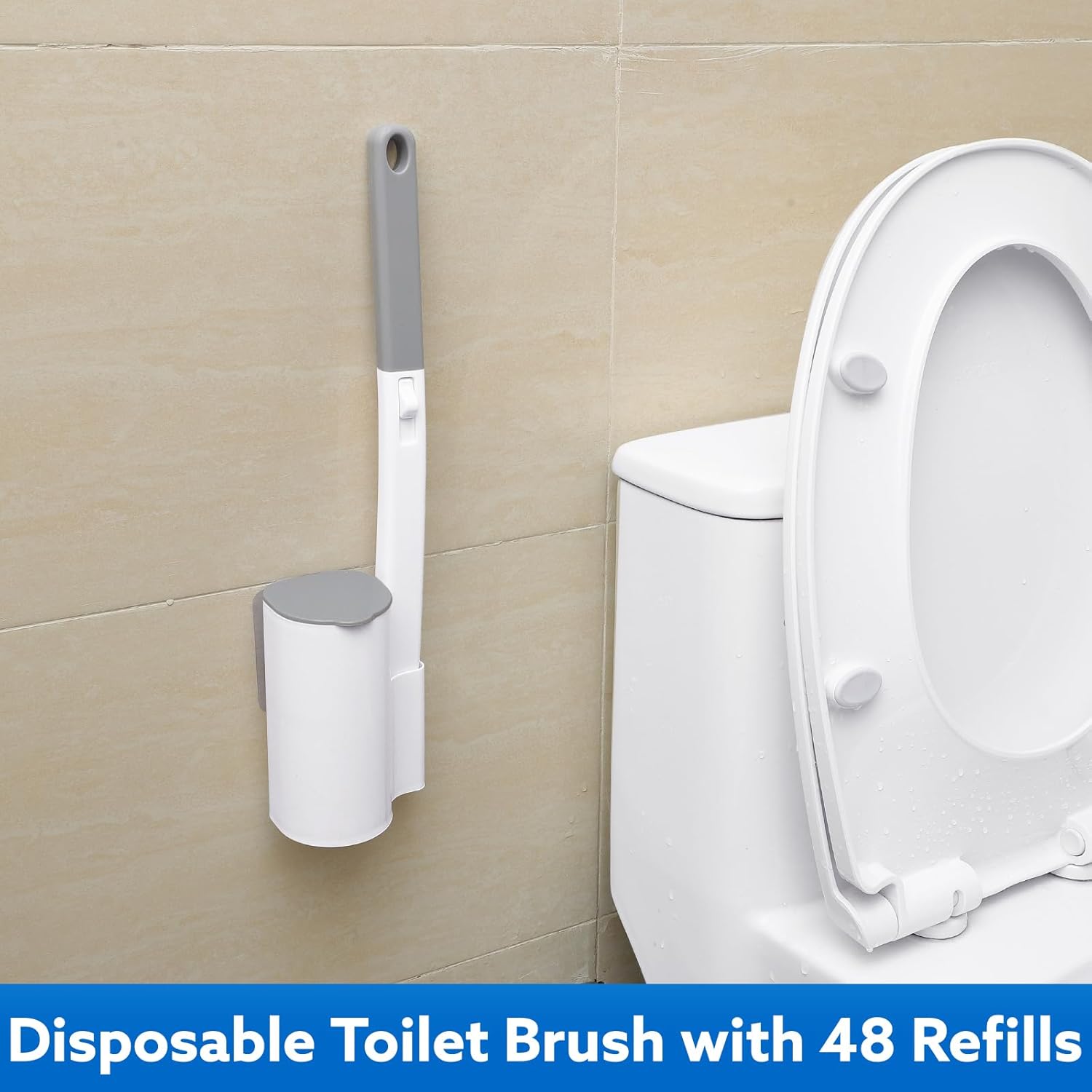 Thumbnail 5 de wlich Disposable Toilet Brush with 48 Refills