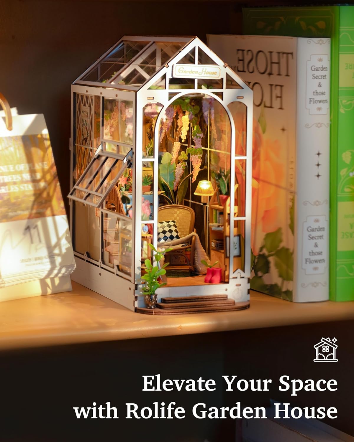 Thumbnail 6 de Rolife Book Nook kit maison miniature DIY avec lumières 🏠