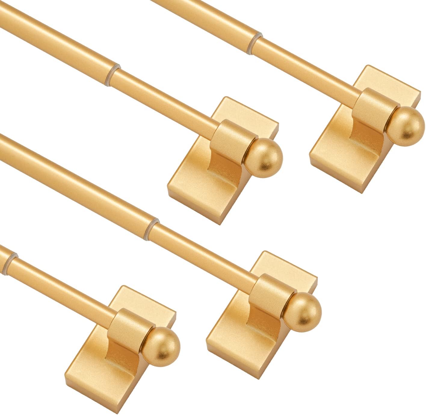 Detalle de Coquilles Magnetic Curtain Rods, 9–16 Inches