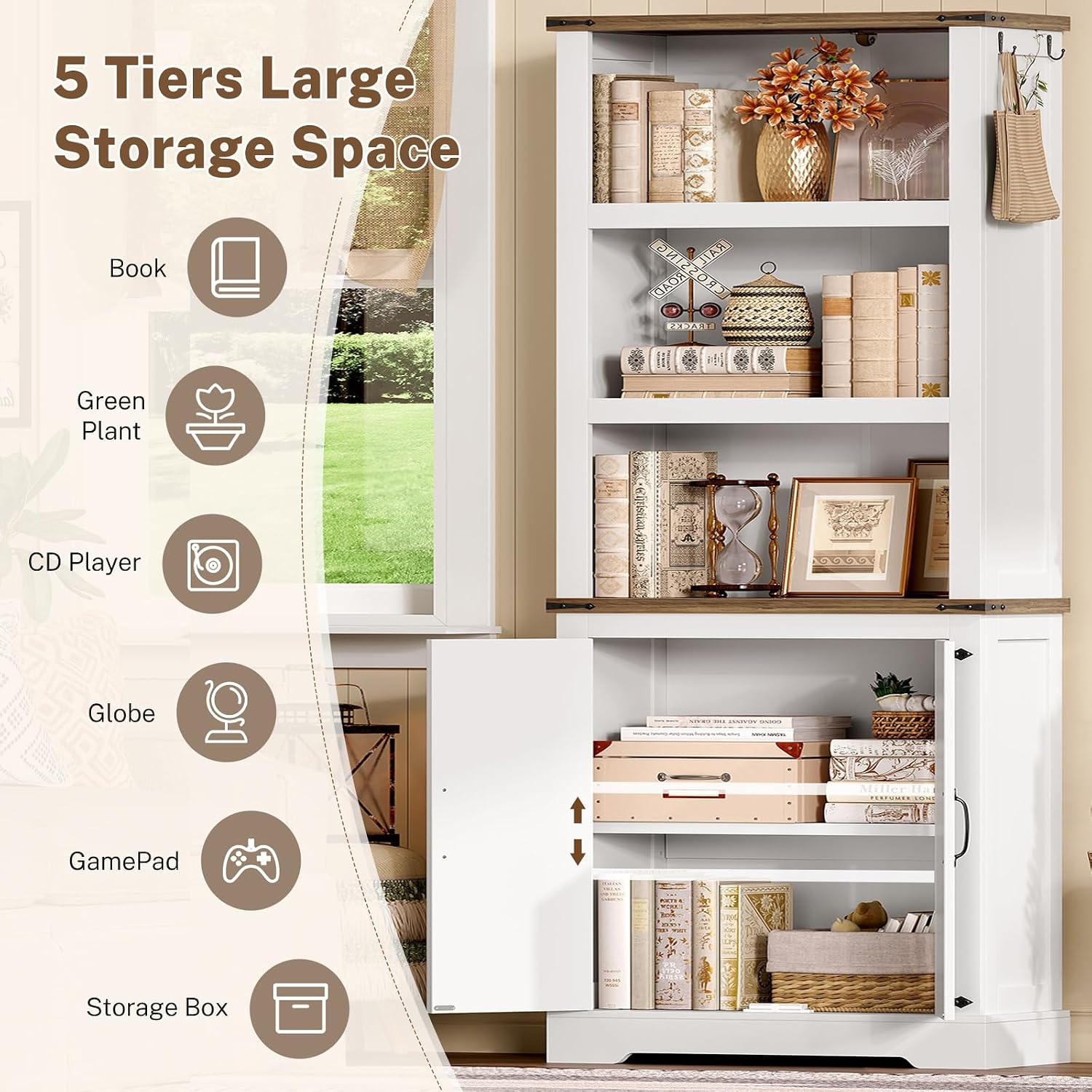 Detalle 2 de TEENFON Storage Cabinet, 70.9in