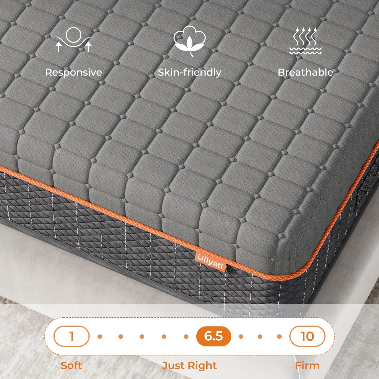 Thumbnail 3 de Uliyati Small Double Memory Foam Mattress (120x190x16cm) – Breathable, Pressure-relieving Sleep