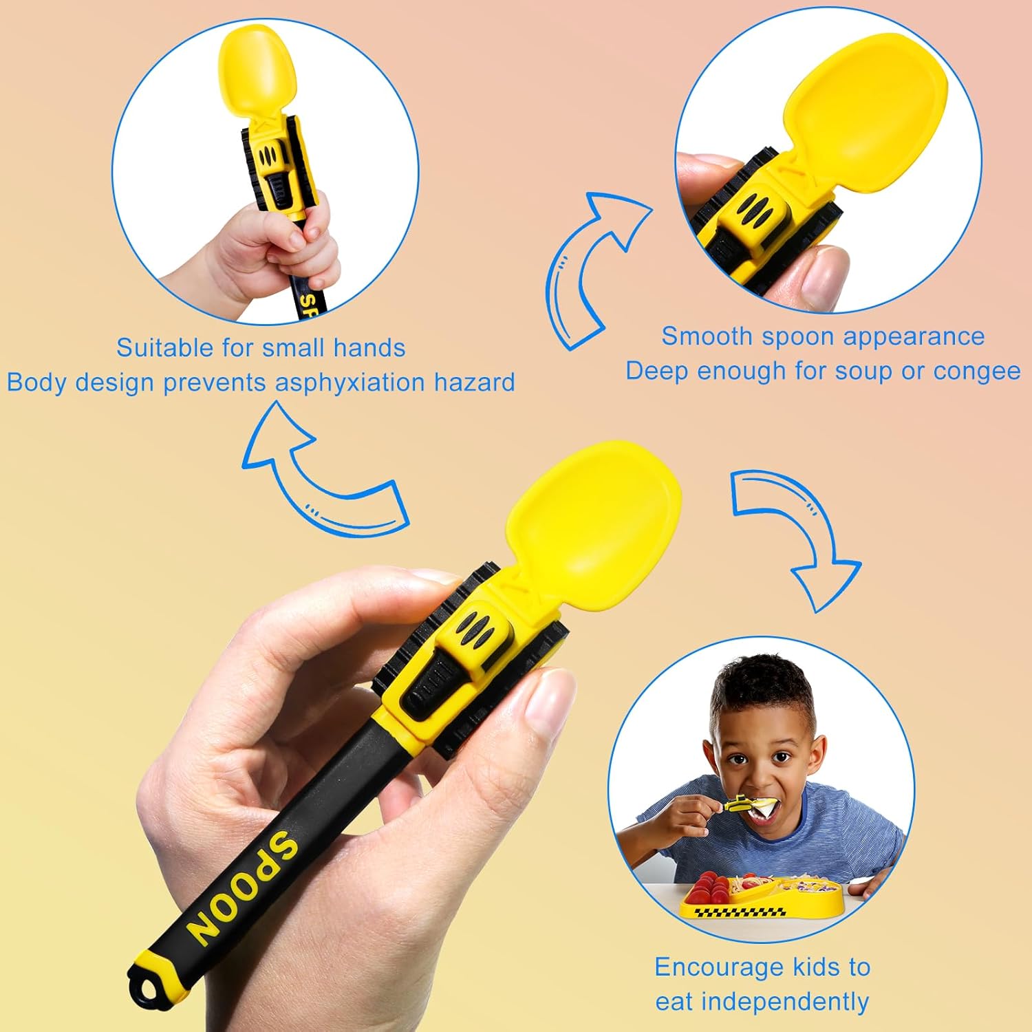 Thumbnail 3 de Construction Kinder Besteckset Gelb