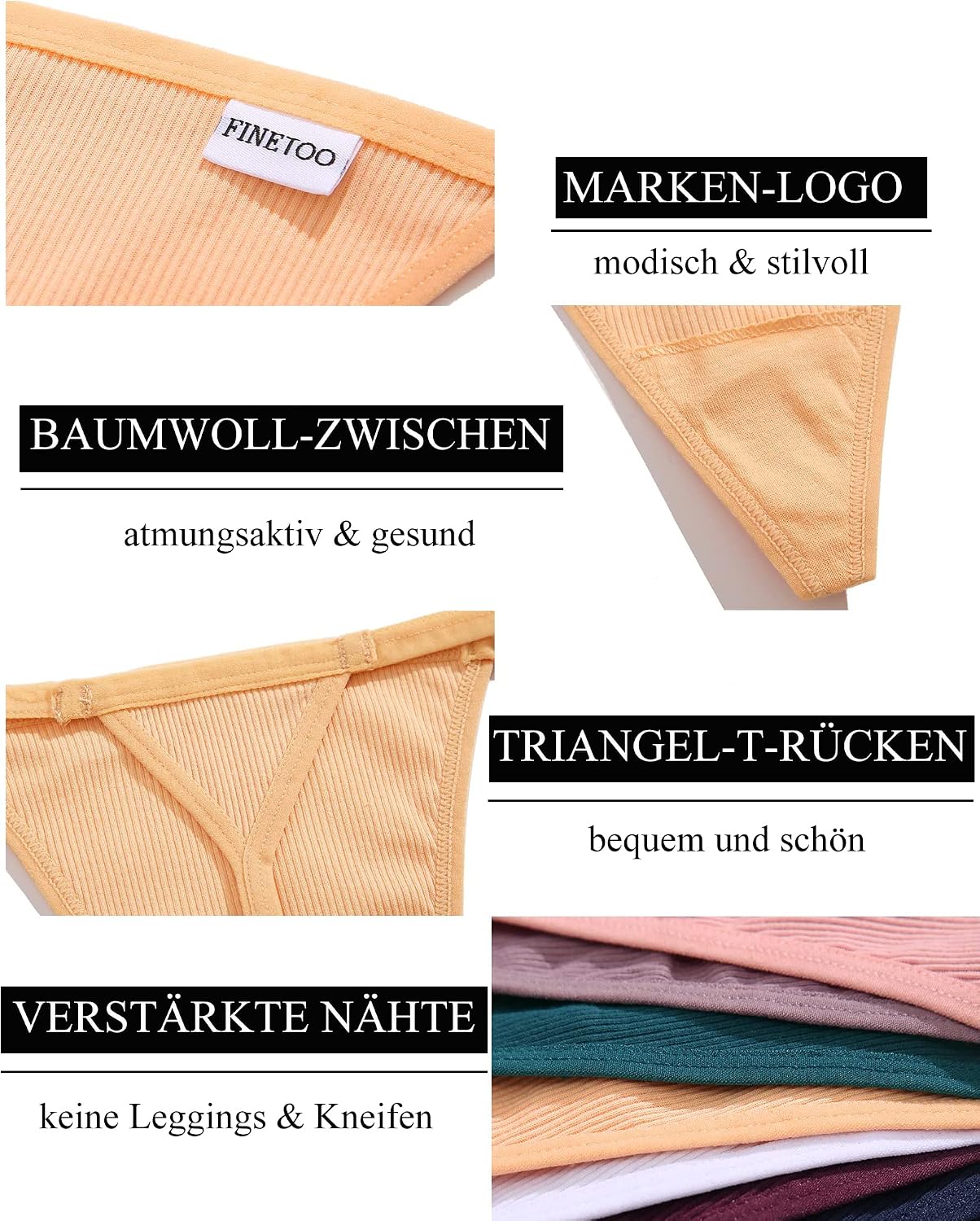 Thumbnail 2 de FINETOO G String 10er Pack S-XL Tanga