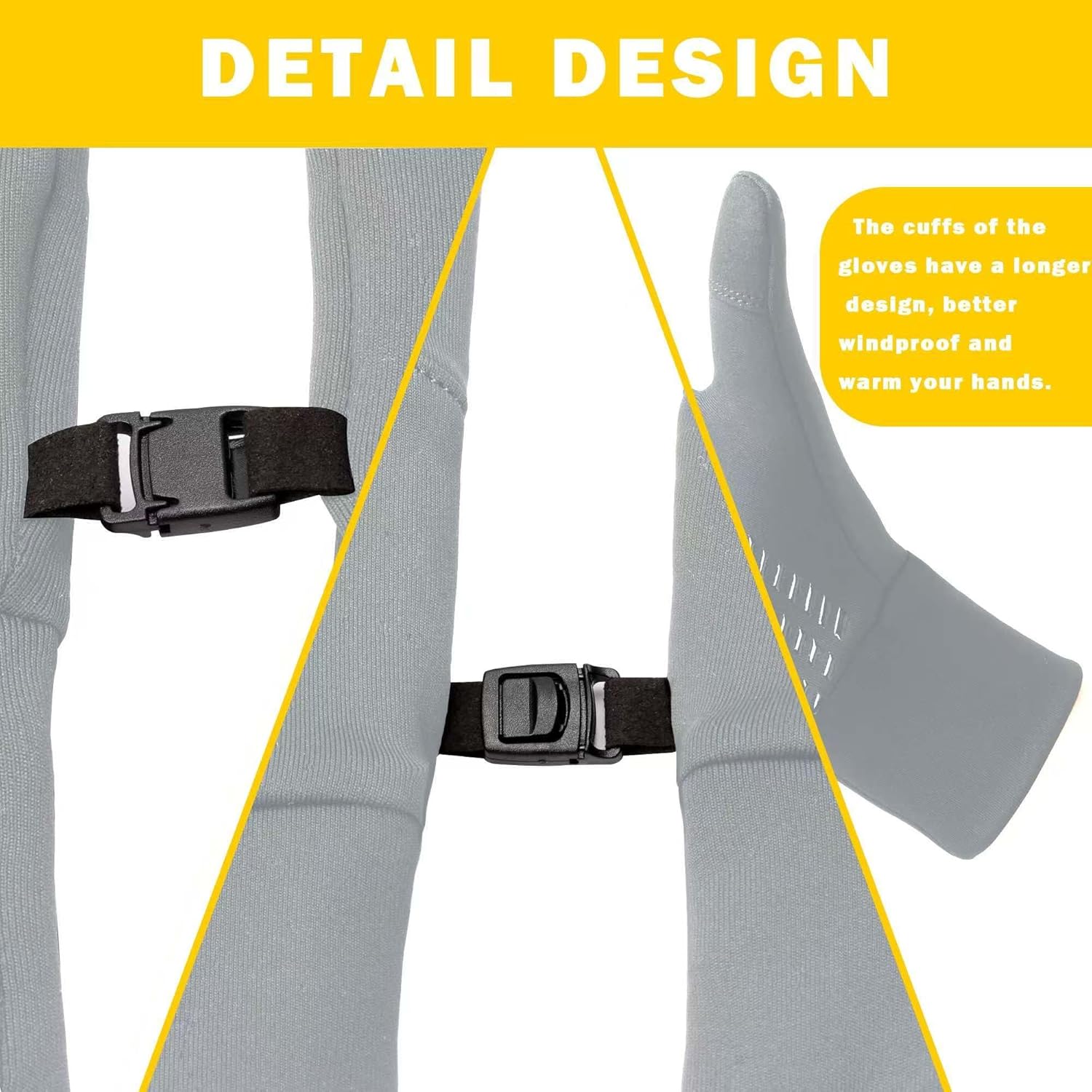 Thumbnail 4 de BLUEVER Guanti da corsa invernali antivento