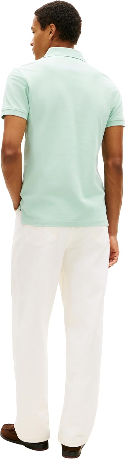 Detalle 2 de Tommy Hilfiger Herren Poloshirt Kurzarm 1985 Slim Fit