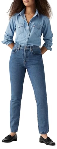 Detalle de Levi's 501 Jeans da Donna - Straight, Shout Out Stone, 34W/30L