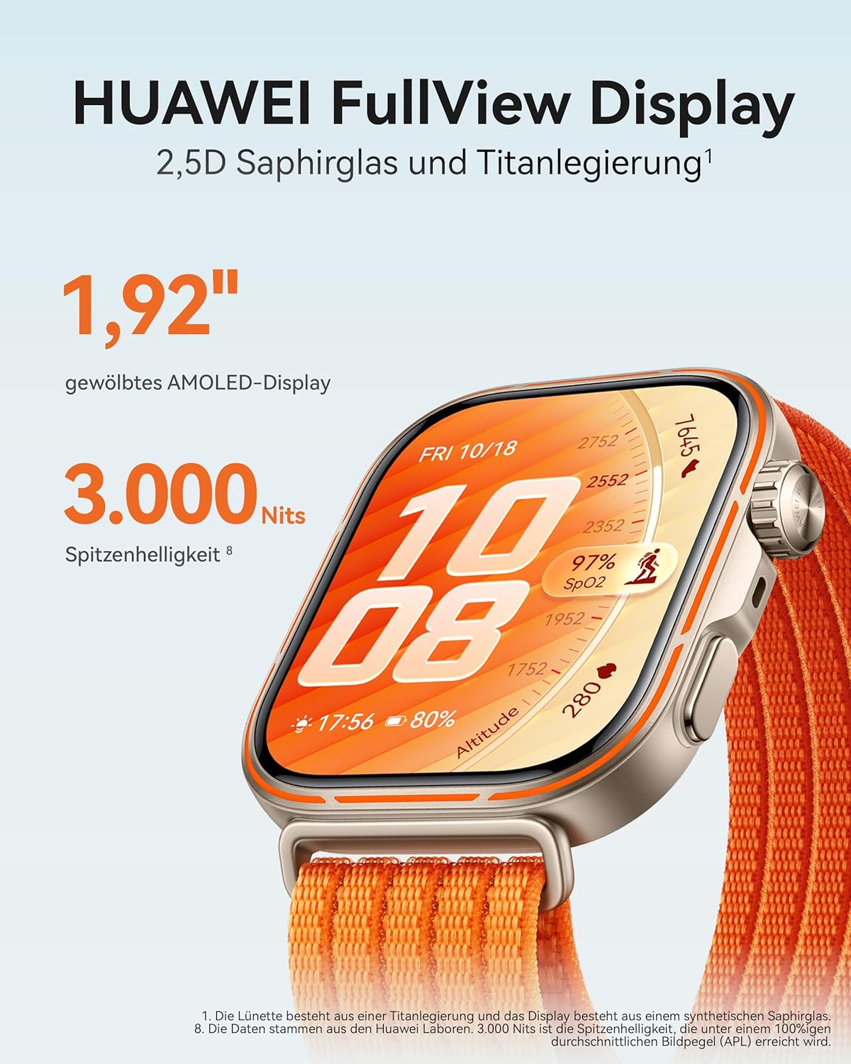 Detalle de Huawei Watch FIT 5 Pro Smartwatch + FreeBuds SE 4 Weiß – GPS, EKG, Schlaftracker, 1,92" Display, NFC und bis zu 10 Tage Akku
