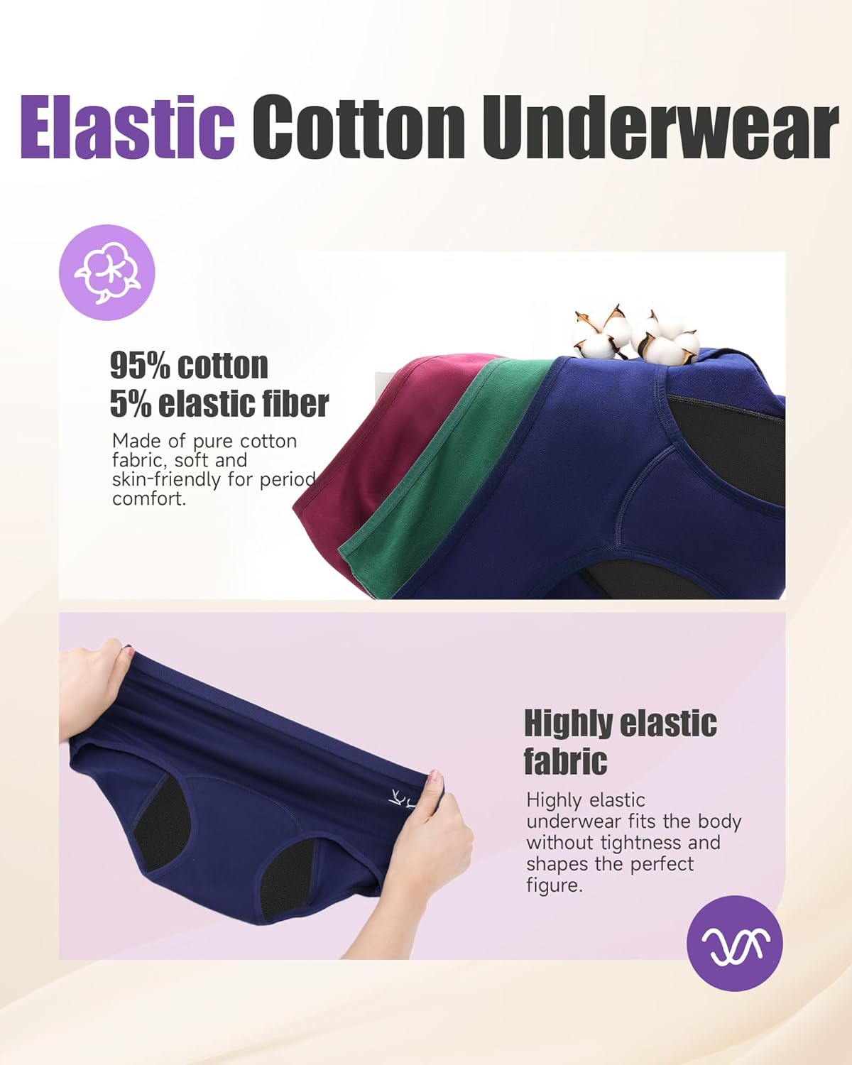 Thumbnail 3 de TANSTC Bragas Menstruales Algodón 60ML Pack 3