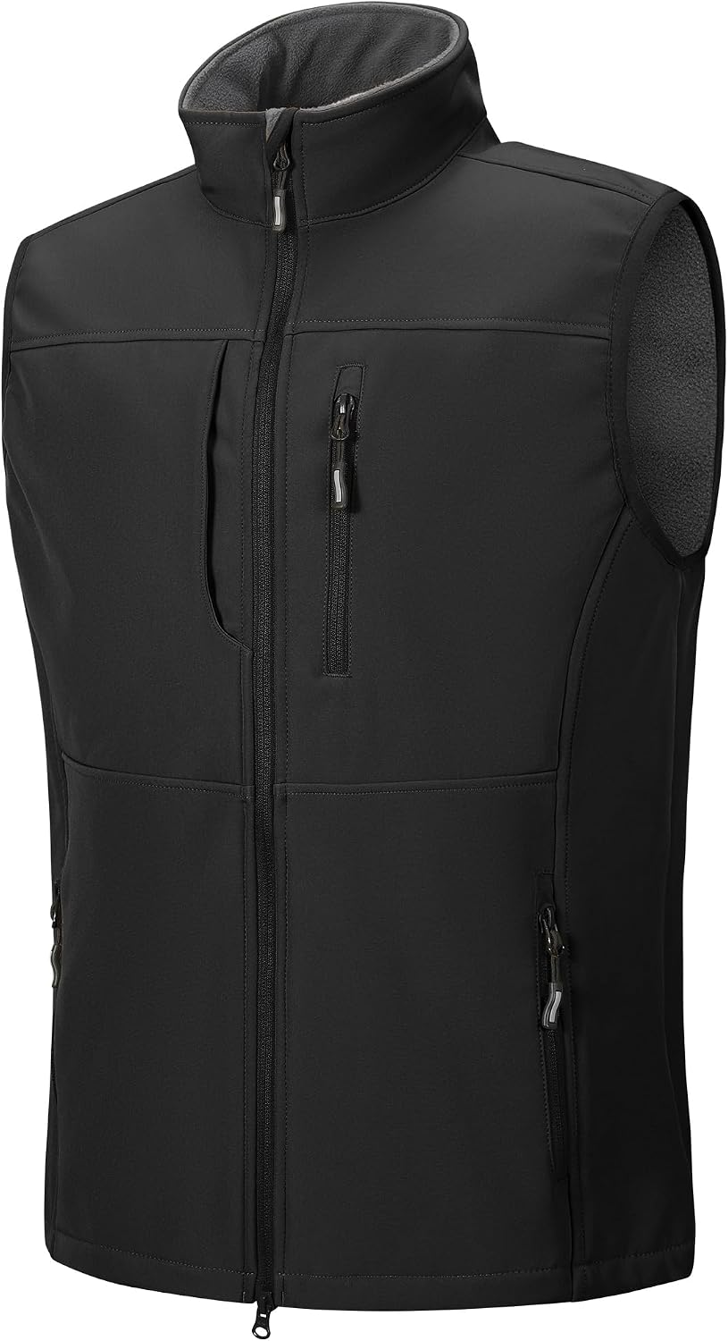 Detalle de Outdoor Ventures Softshell Weste Herren, wind- und wasserdicht