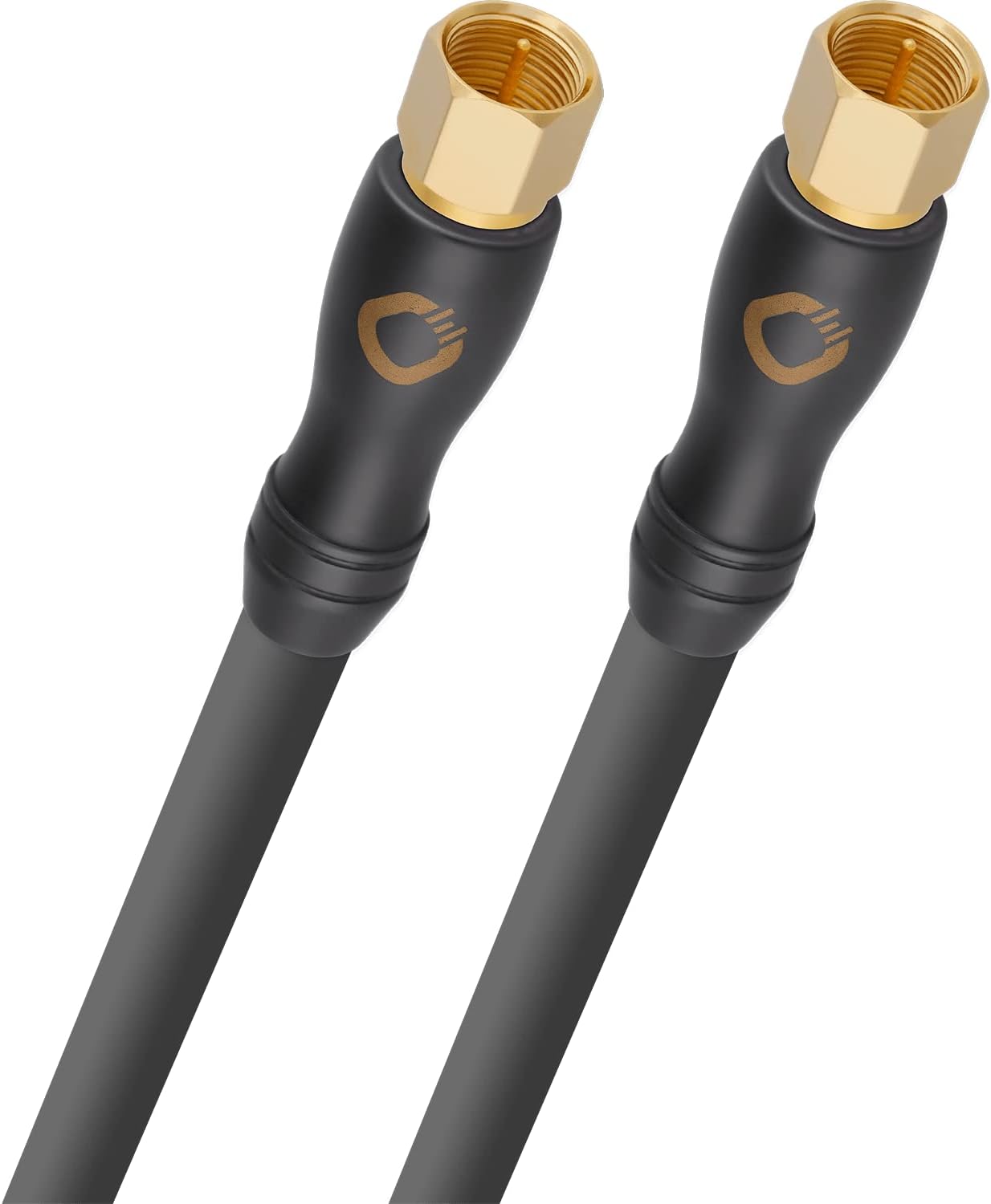 Detalle de OEHLBACH Transmission Shift S HD Satellitenkabel – 3 m anthrazit, 75 Ω, 4‑fach abgeschirmt, Made in Germany