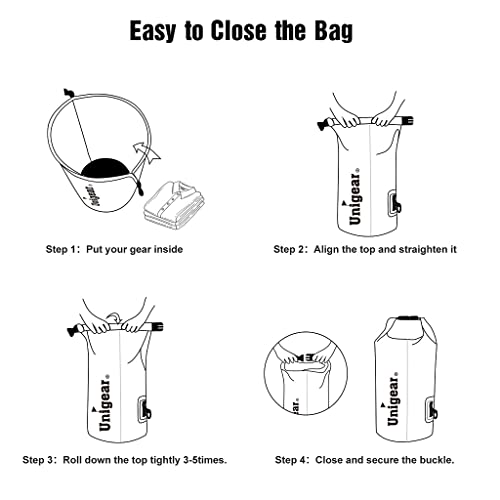 Detalle de Unigear Waterproof Bags: Ultra-Compact to Large Dry Bags for Outdoor Adventures