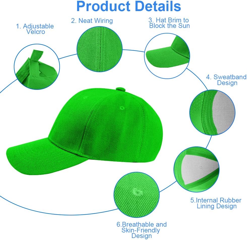 Detalle 2 de Aomig Cappello da baseball regolabile