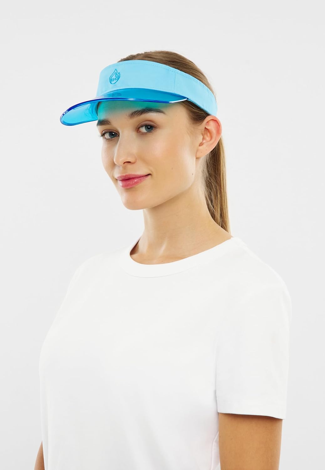Detalle de Johnny Urban Visière Joy anti-UV unisexe (coton) – casquette à visière pour running, tennis et festivals