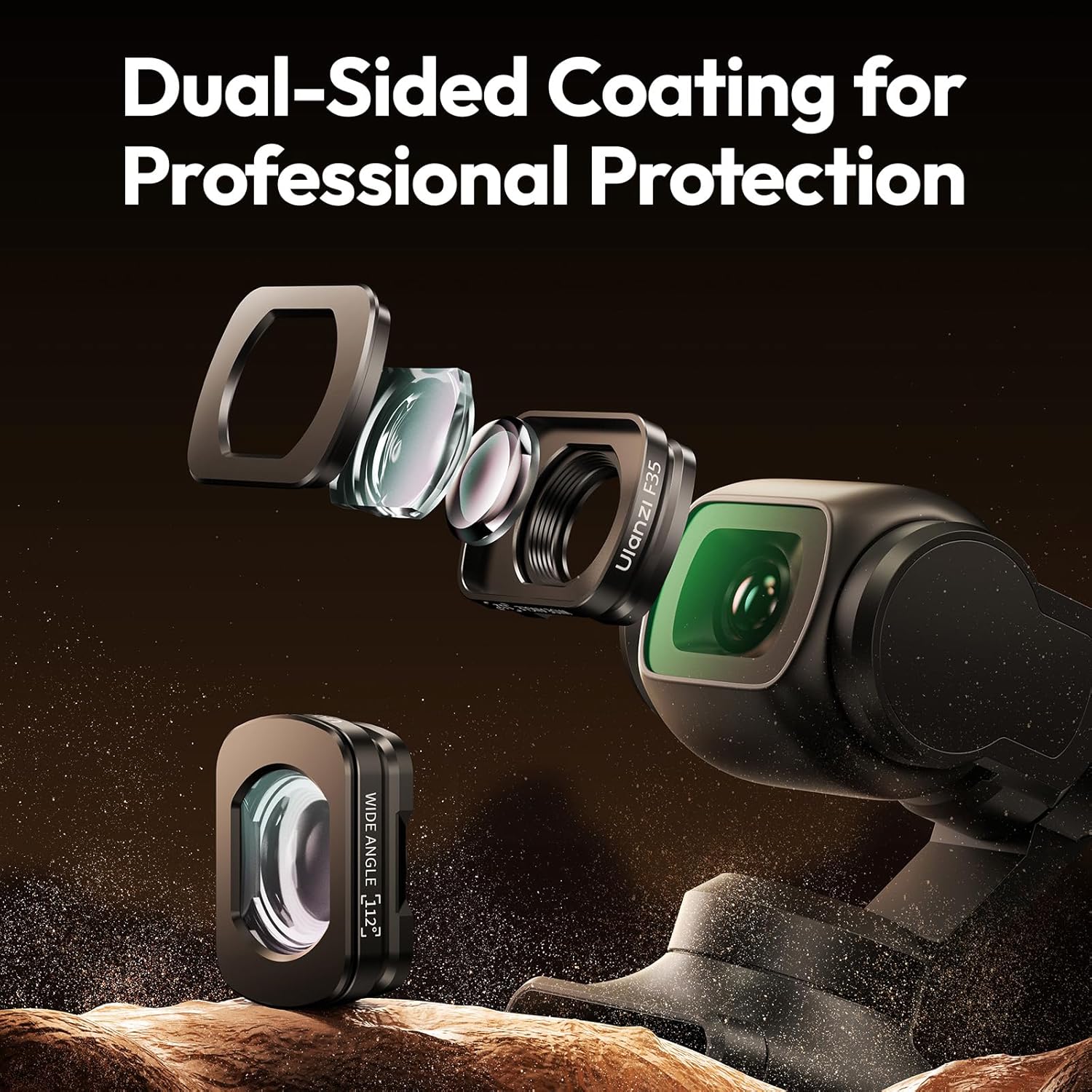 Thumbnail 5 de ULANZI F35 Pocket 3 Weitwinkelobjektiv 112° 📷