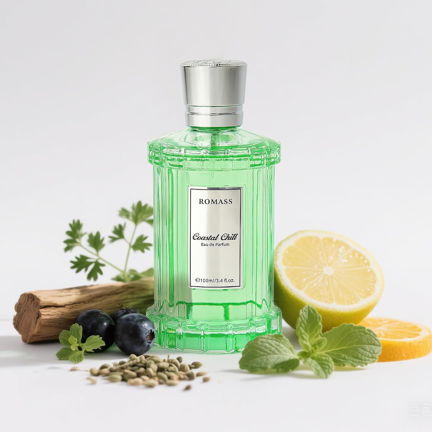 Detalle de ROMASS Coastal Chill Eau de Parfum, Unisex 3.4 oz/100ml with Coastal Notes