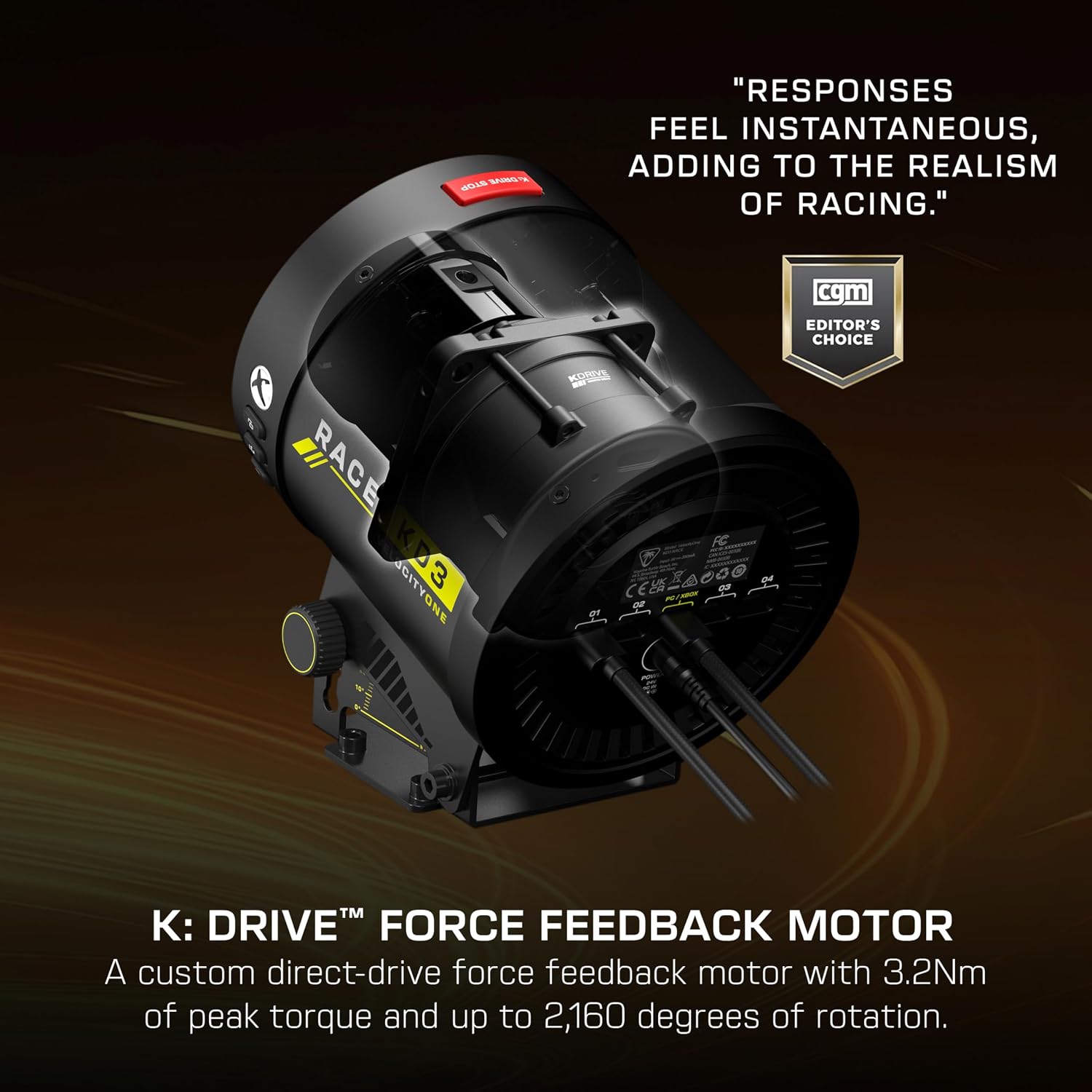 Detalle de Turtle Beach VelocityOne Race KD3 volant 3,2 Nm
