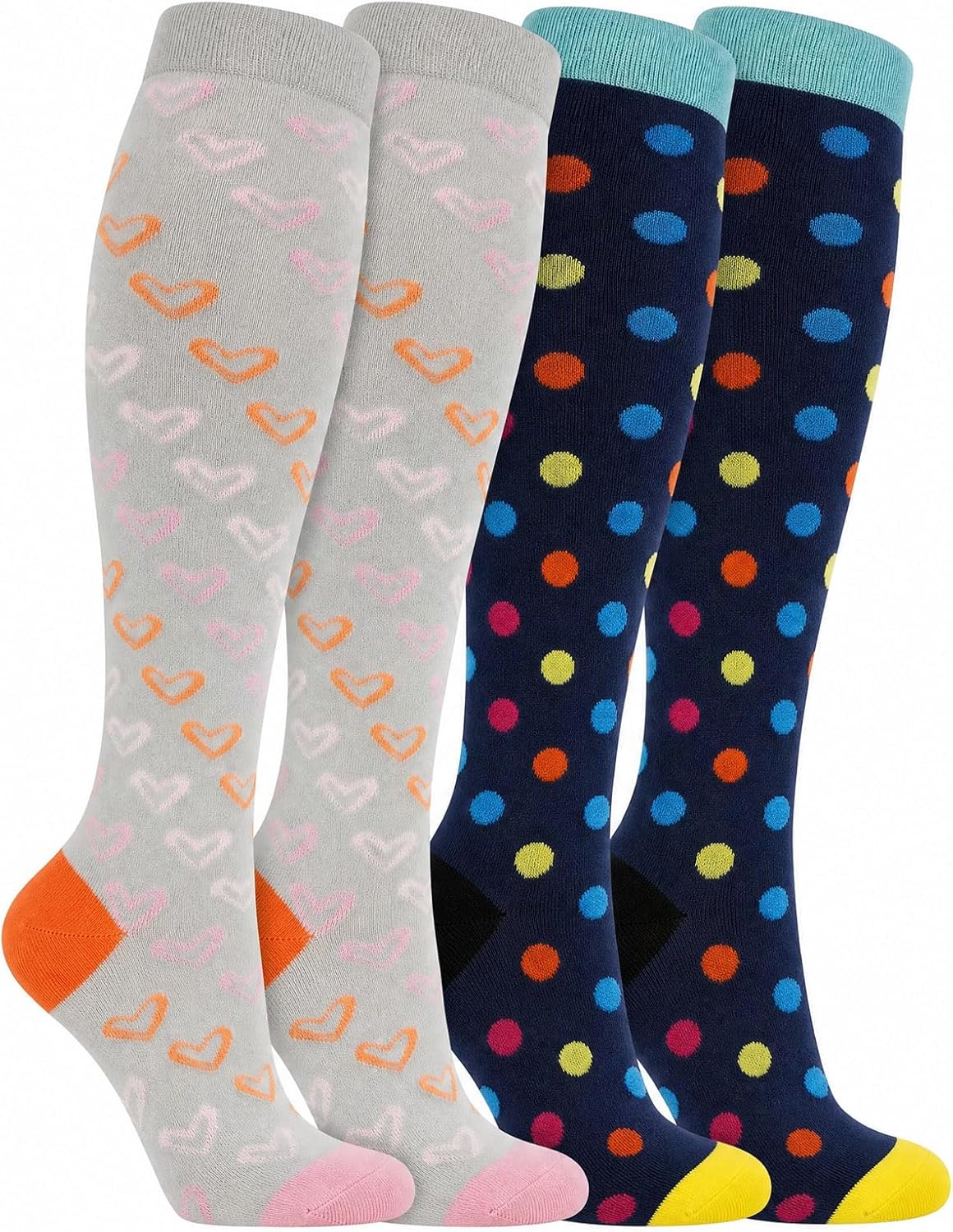 Thumbnail 5 de Losvcbcx Compression Socks for Adults – 2/4/6/7 Pairs, 15-20 mmHg, Knee-High Support for Running, Travel, Work and Recovery