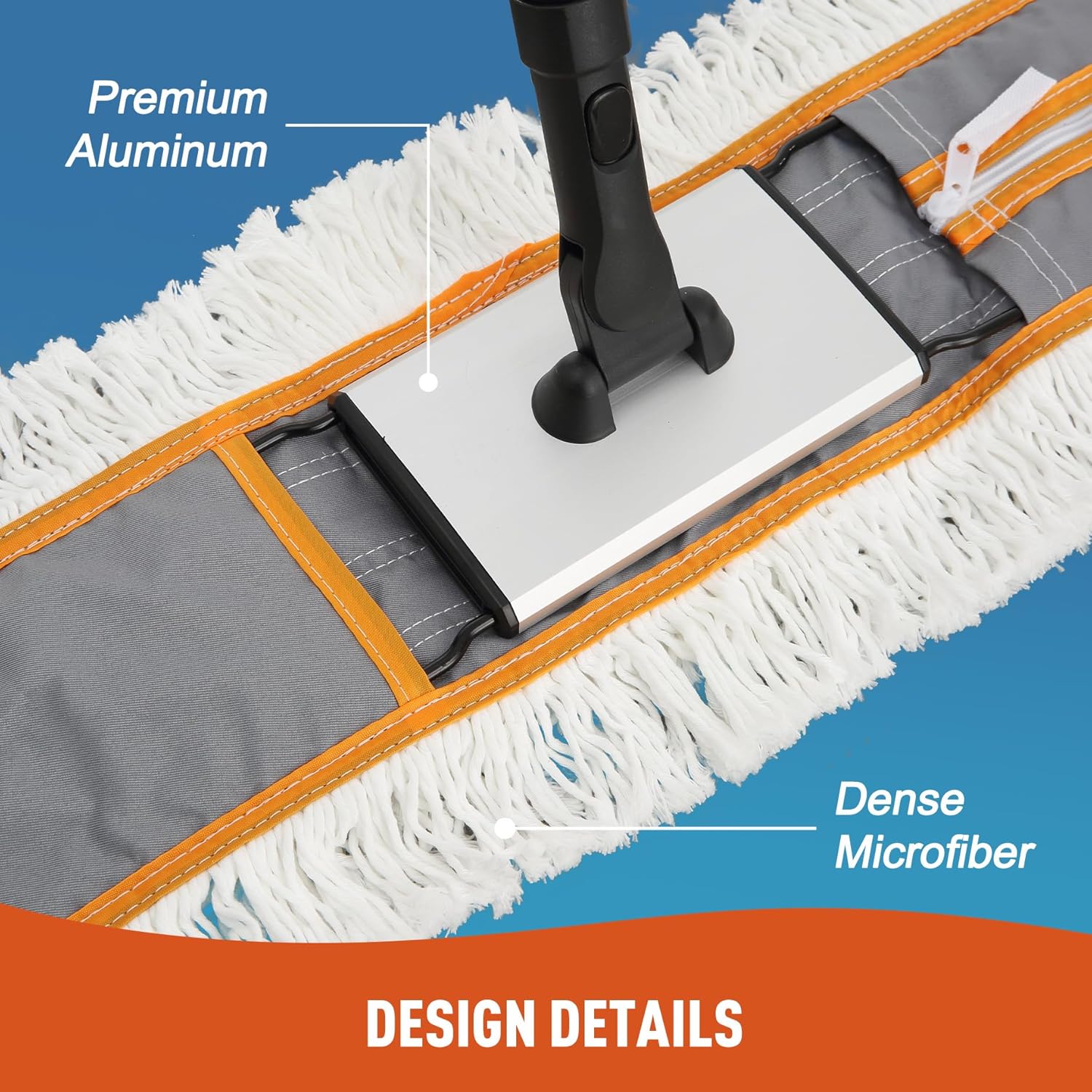 Detalle de CLEANHOME 24" Commercial Dust Mop for Floor Cleaning