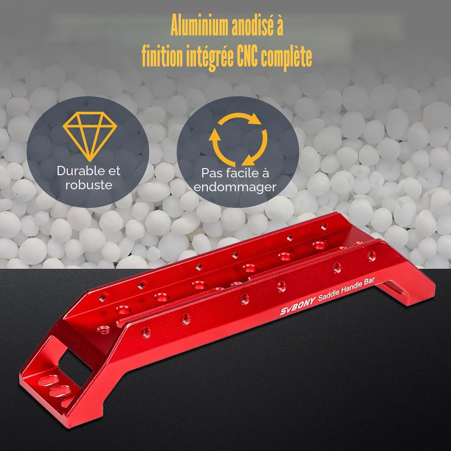 Detalle de Svbony SV211 Base à Queue d'Aronde 203 mm – Poignée multifonctionnelle et base universelle pour télescopes