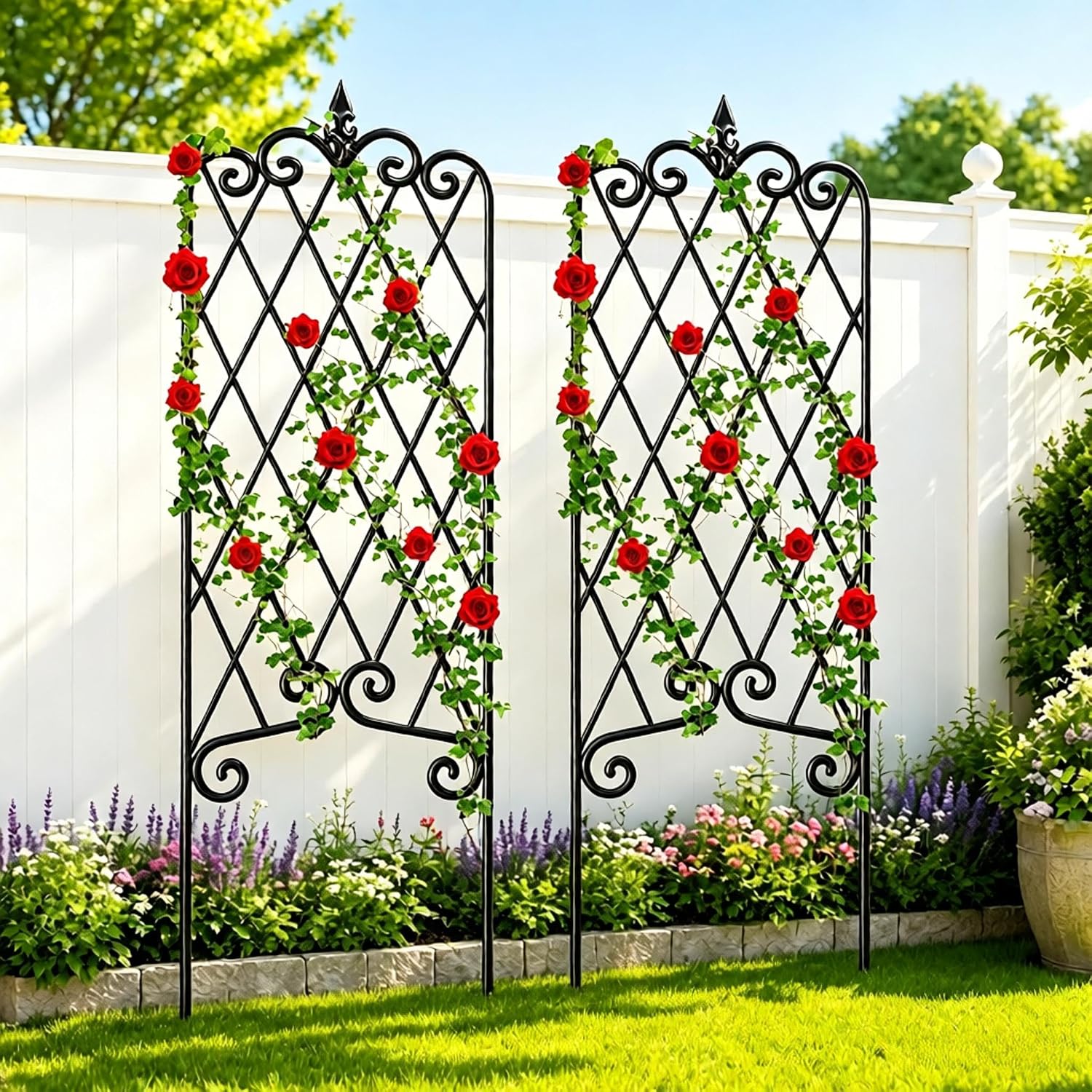 Detalle de Amagabeli Garden Trellis, 60 x 18 Inches