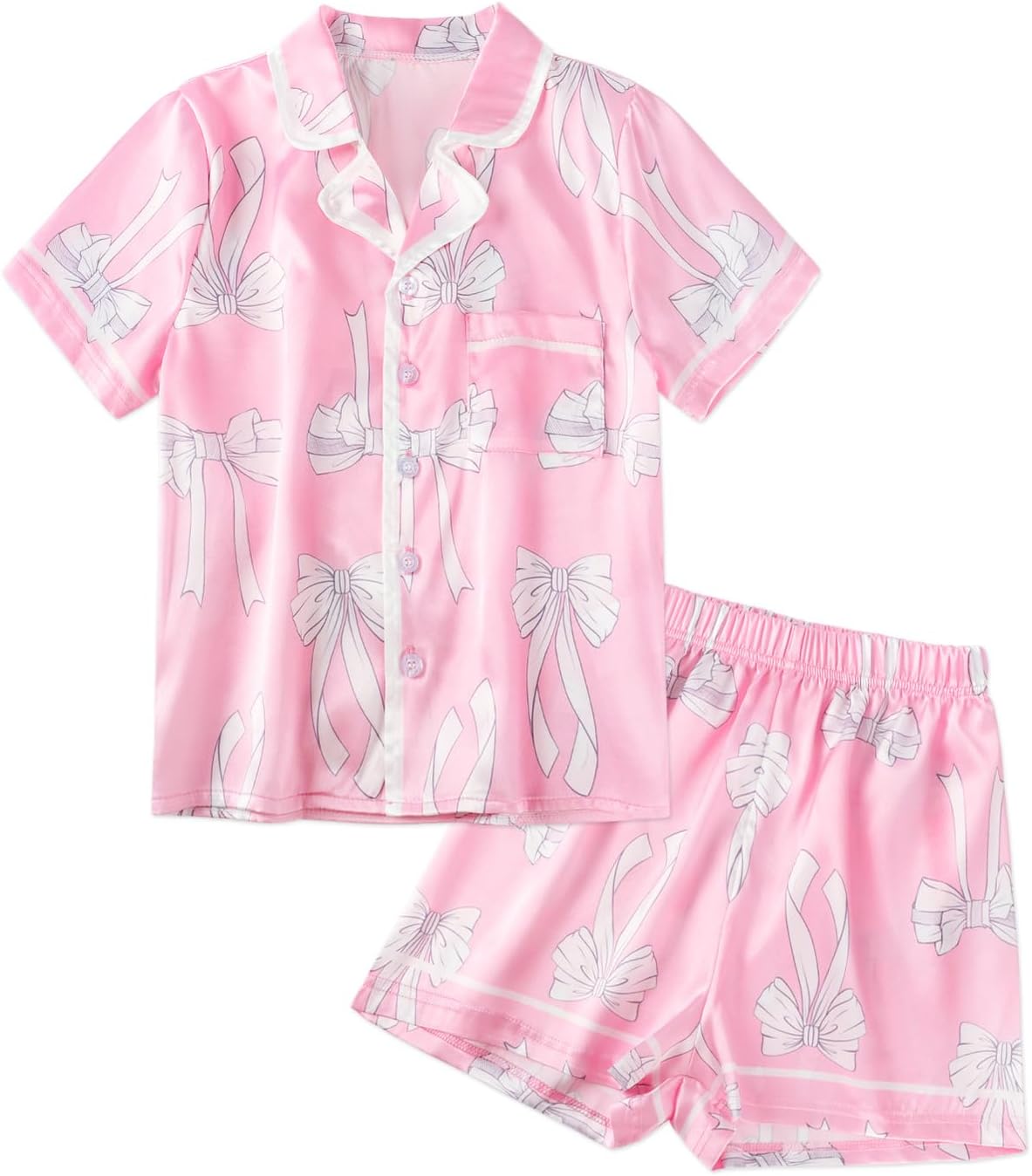 Detalle de Girls Satin Pajama Set