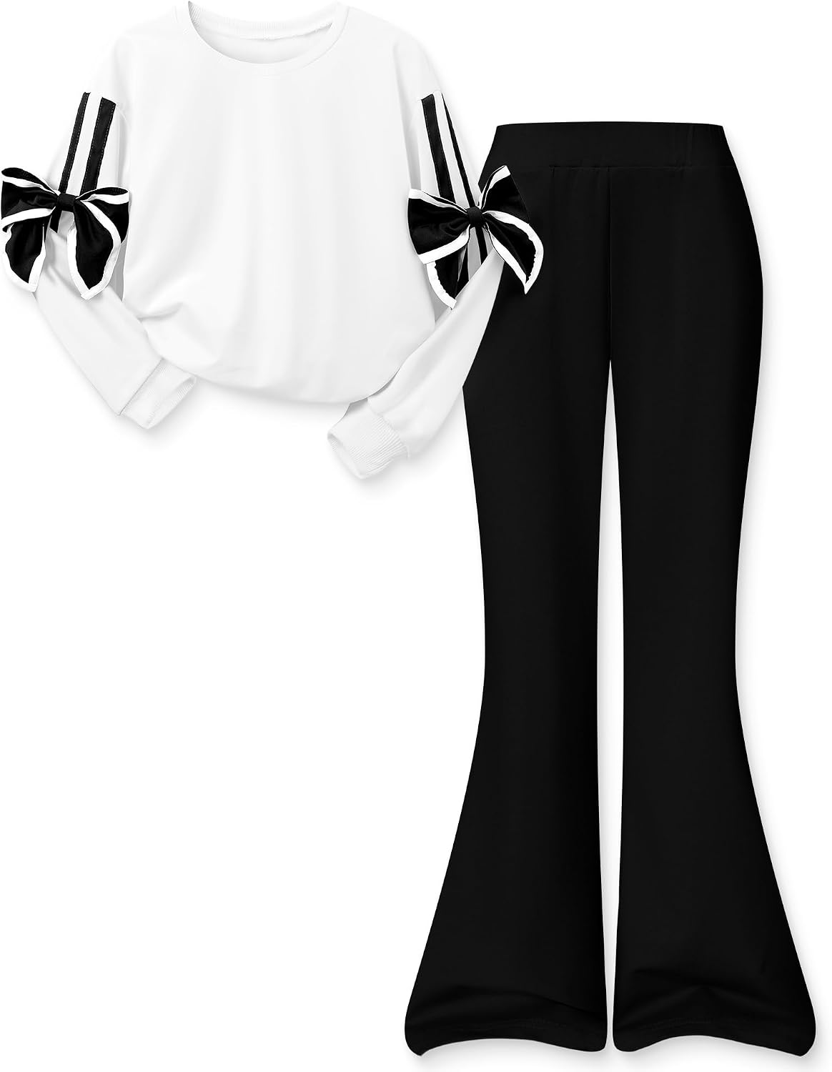 Detalle de DISAUR Girls' Sweatshirt and Flared Pants Set, Polyester