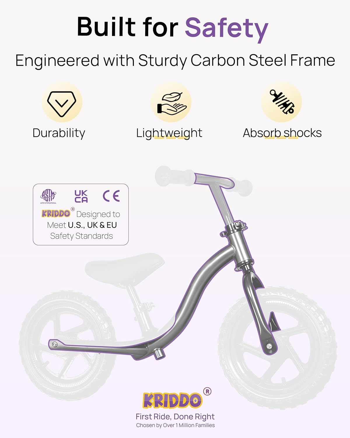 Detalle 1 de KRIDDO Toddler Balance Bike 24 Months