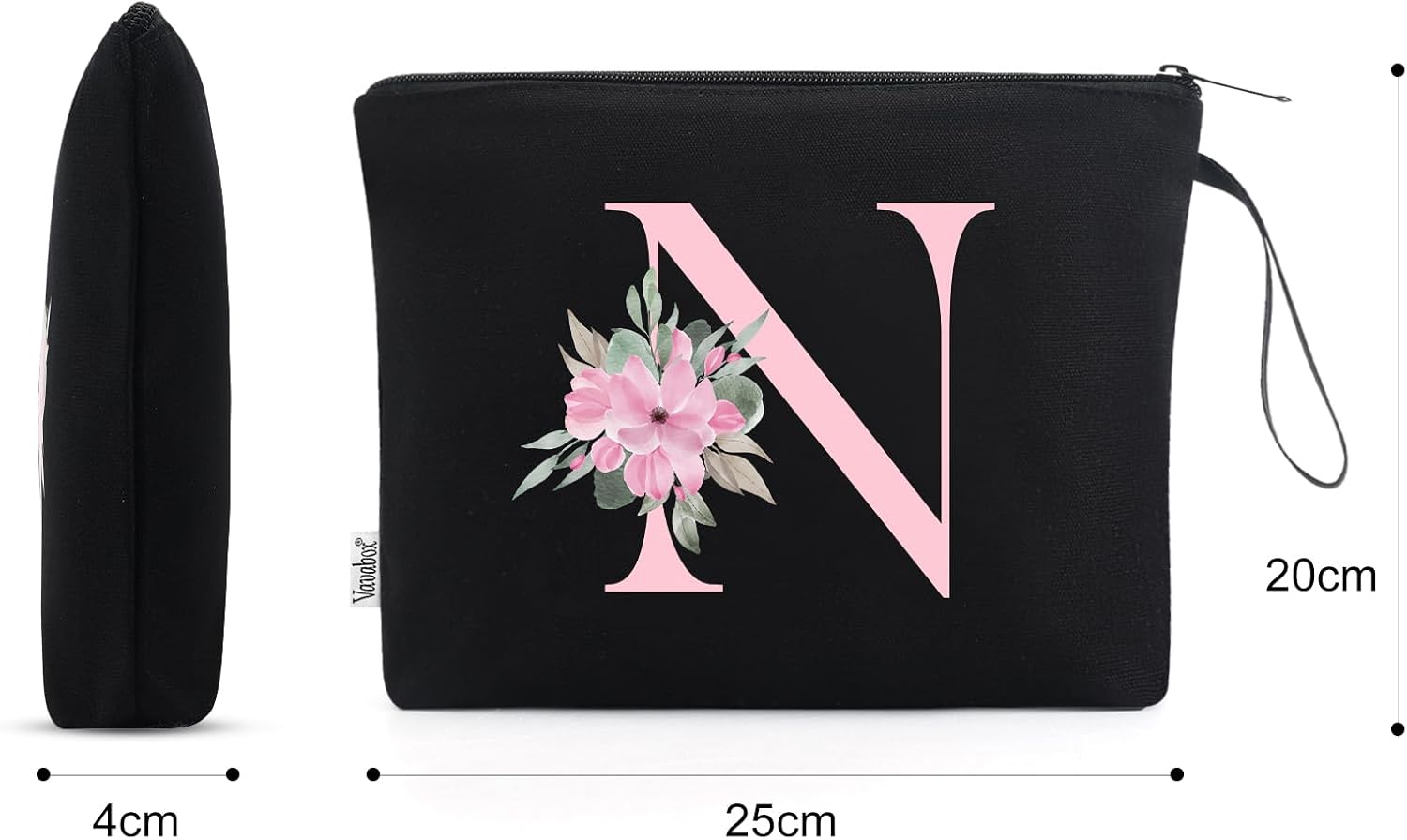 Thumbnail 1 de Beauty case Vavabox 01 Nero con iniziali