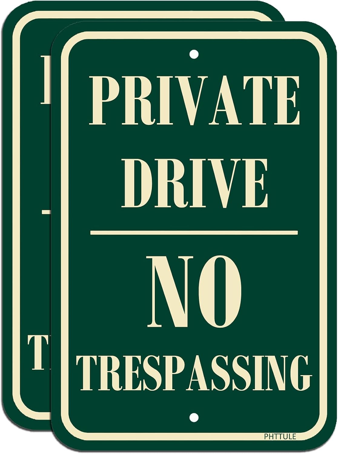 Detalle de PHTTULE Private Drive Sign, 12 x 18 Inches
