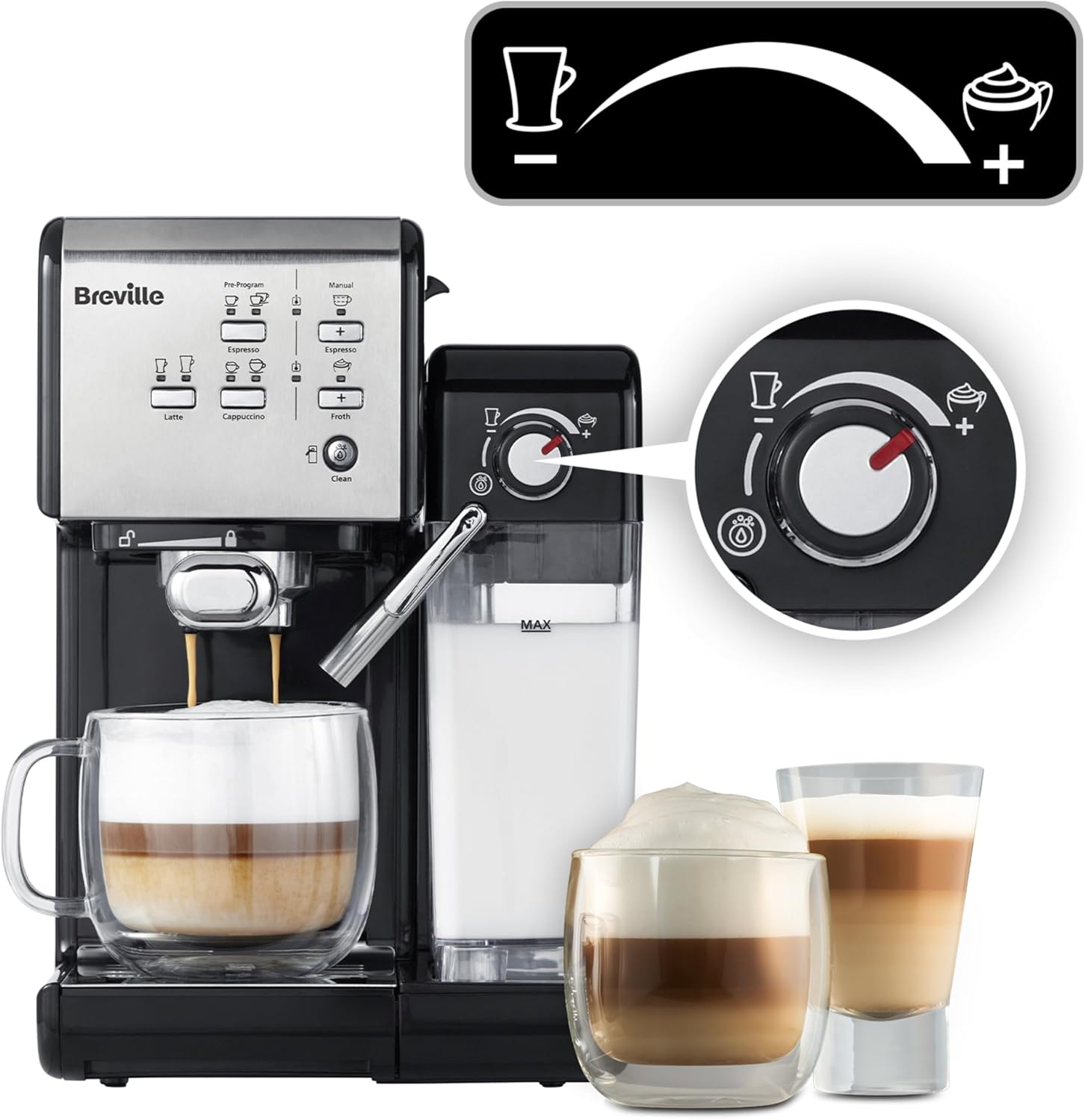 Thumbnail 3 de Breville Prima Latte II Espresso ☕ Cafetera con espumador y bomba 15 bares