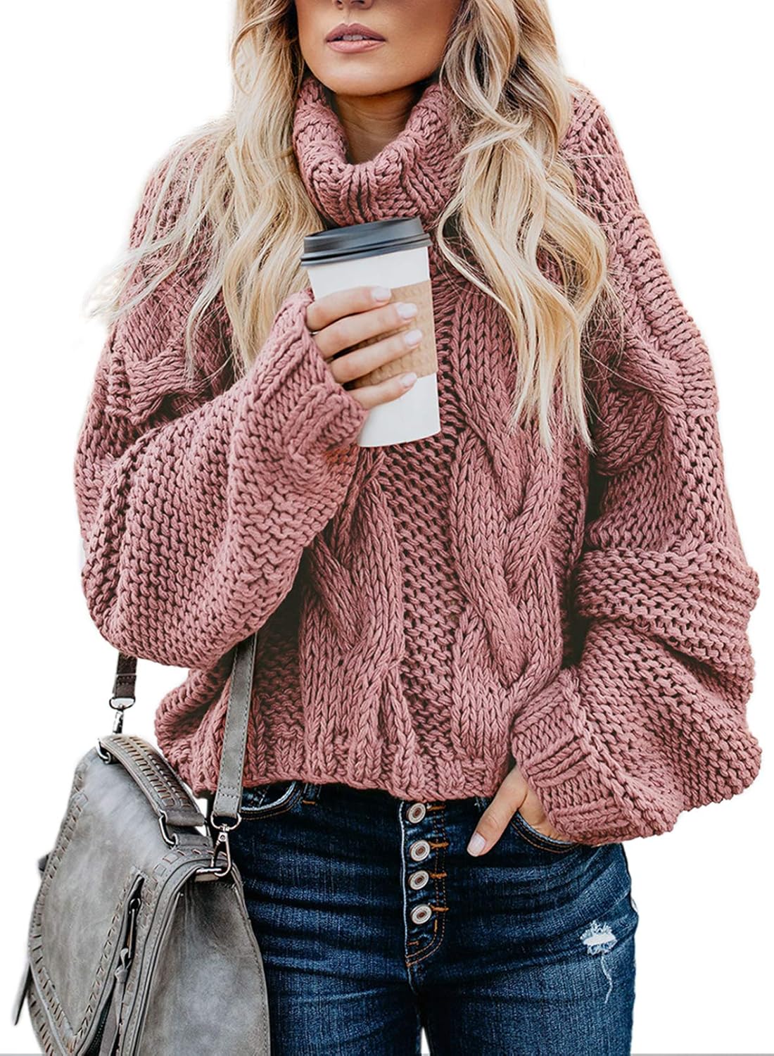 Thumbnail 5 de Dokotoo Womens 2025 Turtleneck Balloon Sleeve Sweater