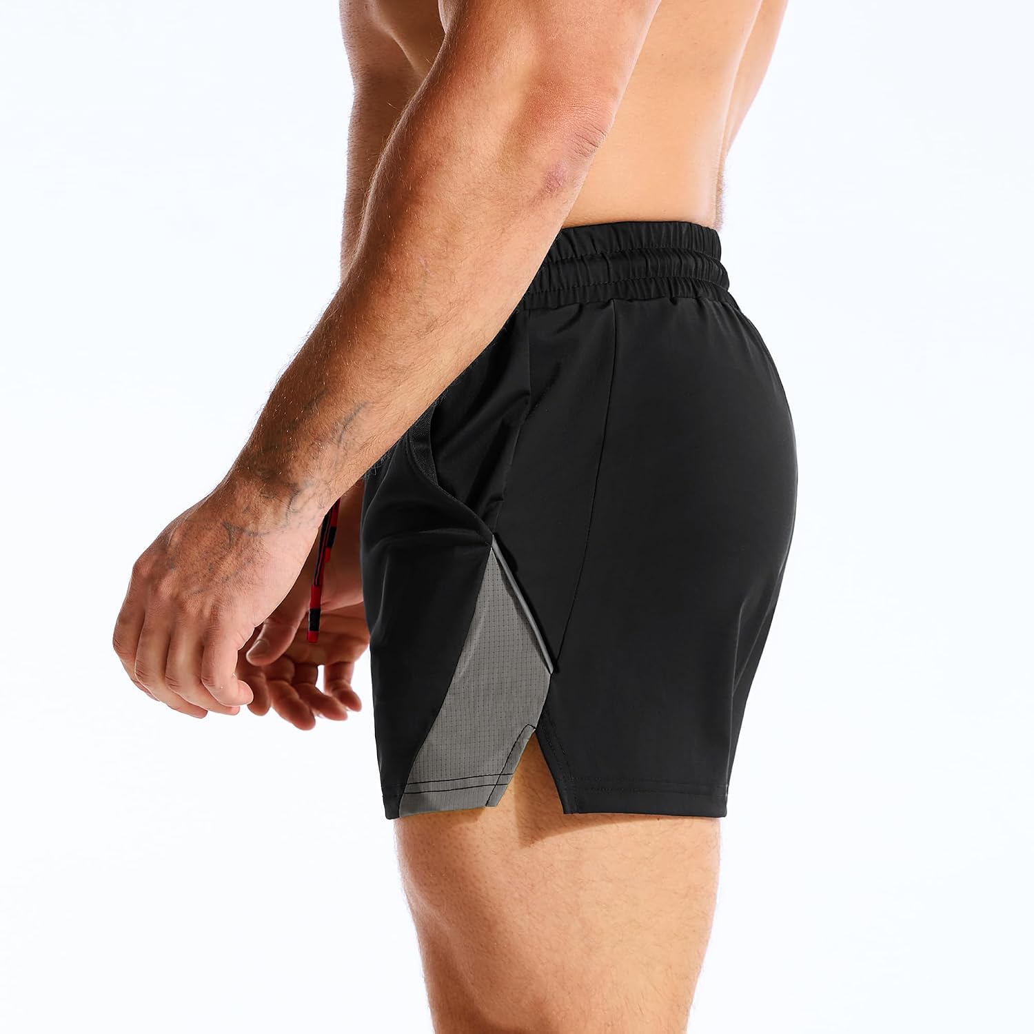 Thumbnail 1 de BROKIG LightArmor Gym Shorts: 3 Inch Rugby-Style Running Shorts for Men