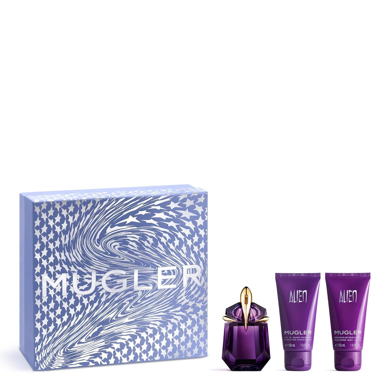 Detalle de Mugler Alien Set Duftset 30 ml EDP + 50 ml Shower Milk + 50 ml Körperlotion