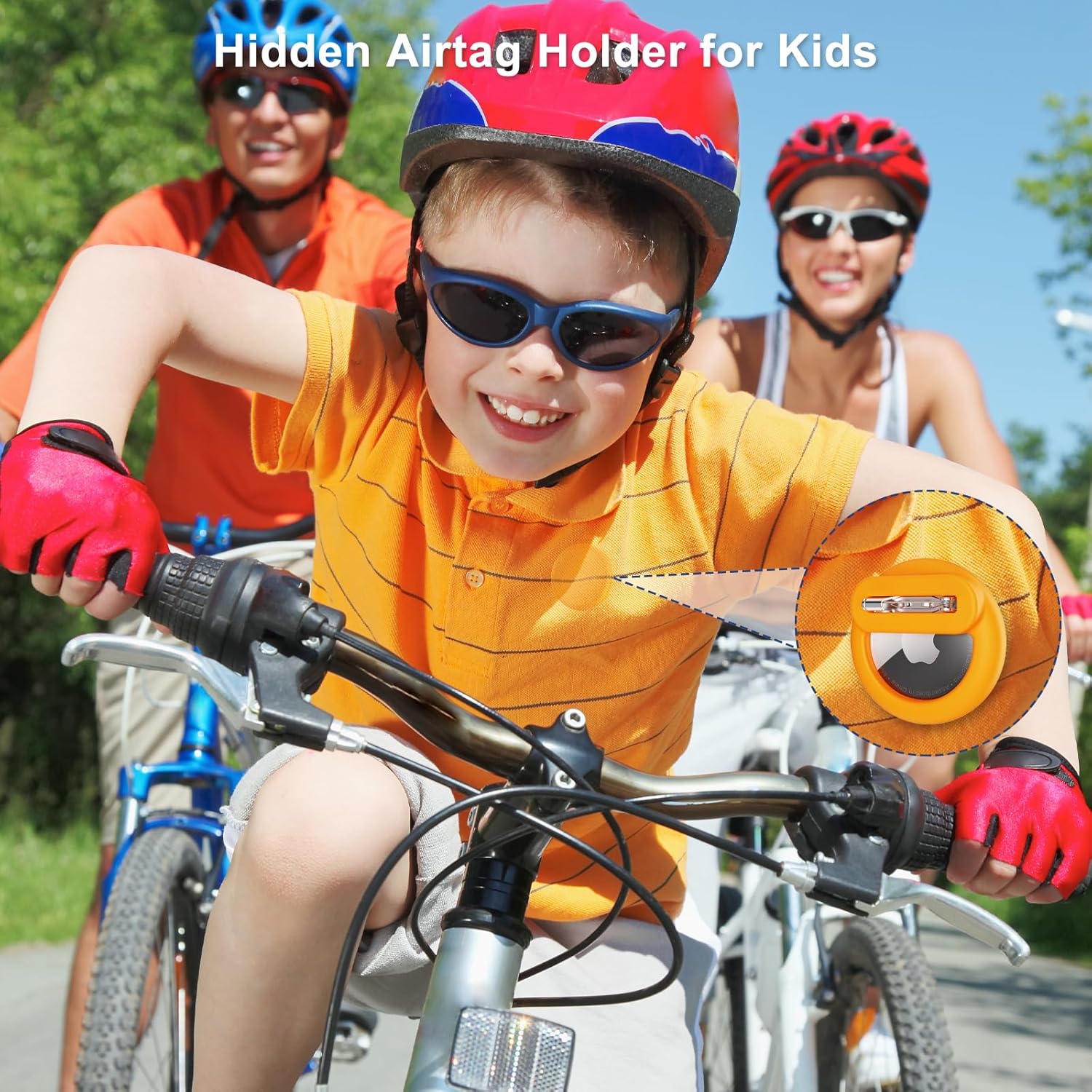 Detalle 2 de Compatible for AirTags 4-Pack Invisible Kid Holder