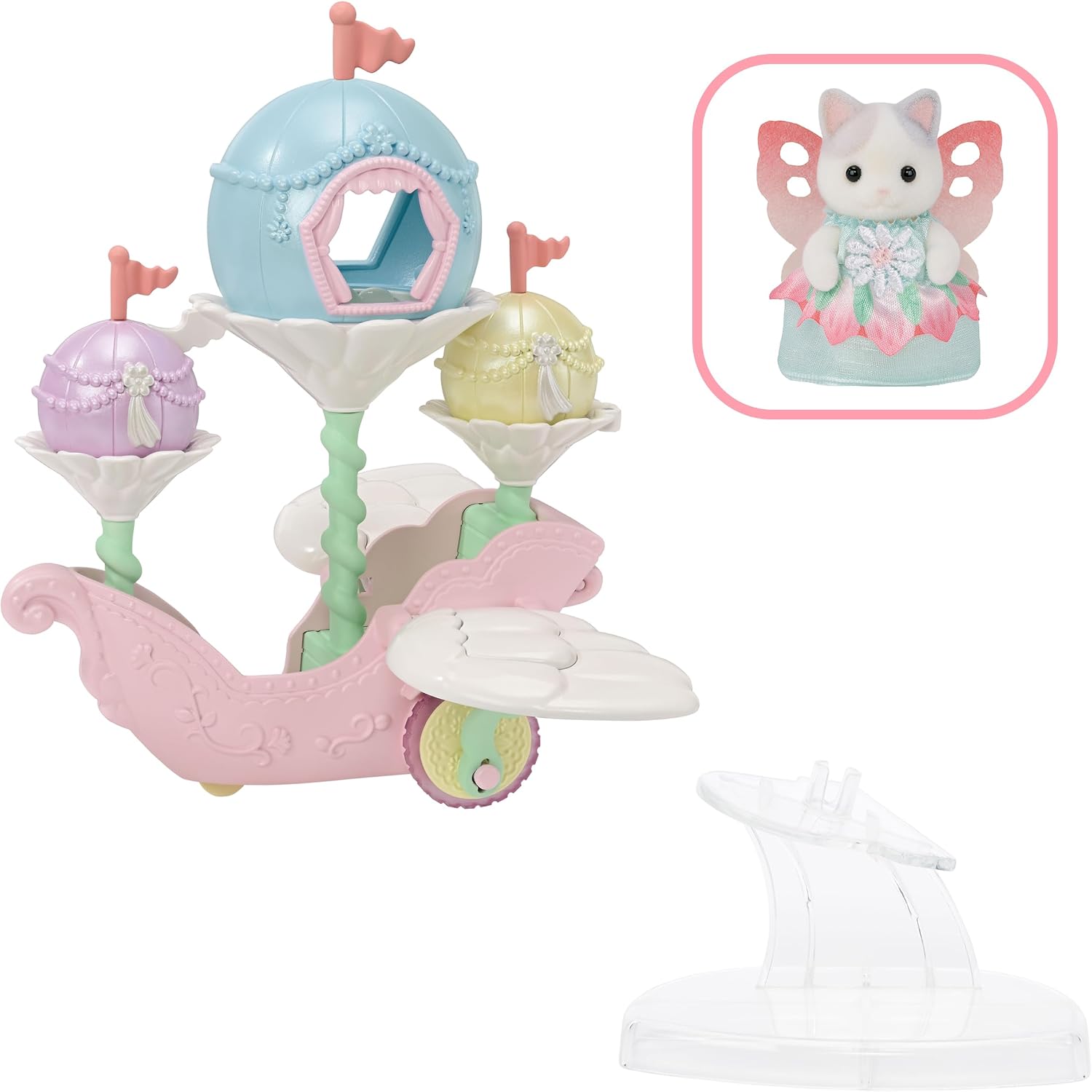 Detalle de EPOCH Sylvanian Families 5827 bloemenboot met bewegende vleugels
