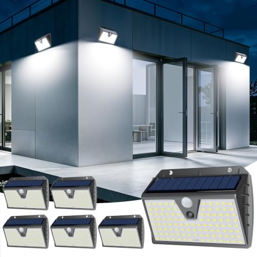 Detalle de Spot Solaire Extérieur Giliwosy 103 LED – Lot de 6 avec 3 modes et détection PIR