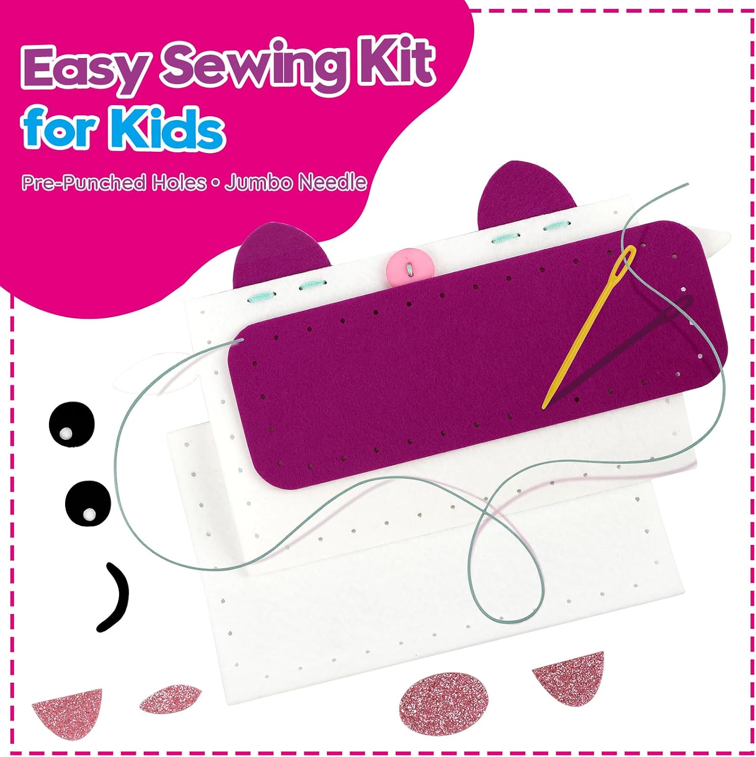 Thumbnail 3 de Sewing Craft Kit for Girls 7‑Project Set 🎨