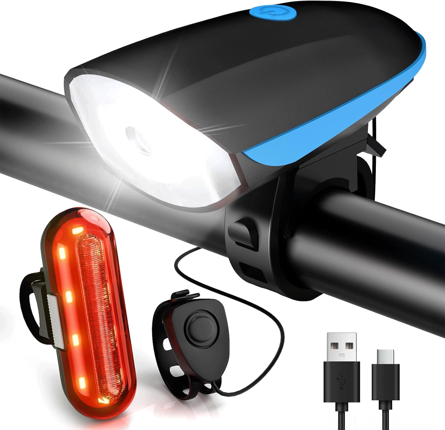 Gobikey Luci Bicicletta 1200 mAh LED