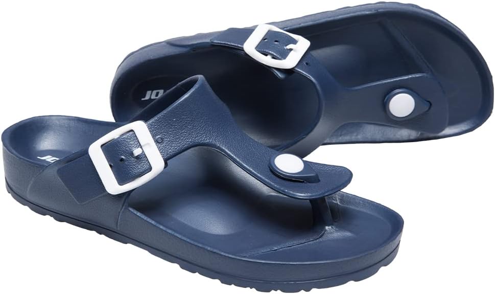 Detalle 2 de JOMIX teenslippers voor dames van rubber met verstelbare bandjes en profielzool