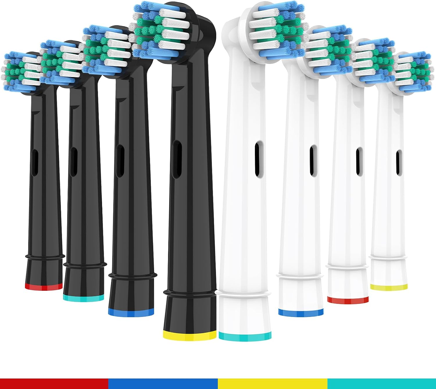 Detalle de HSYTEK 8er Aufsteckbürsten kompatibel mit Oral-B – Pro 2, Genius X, Pro 3, Vitality 100, Precision