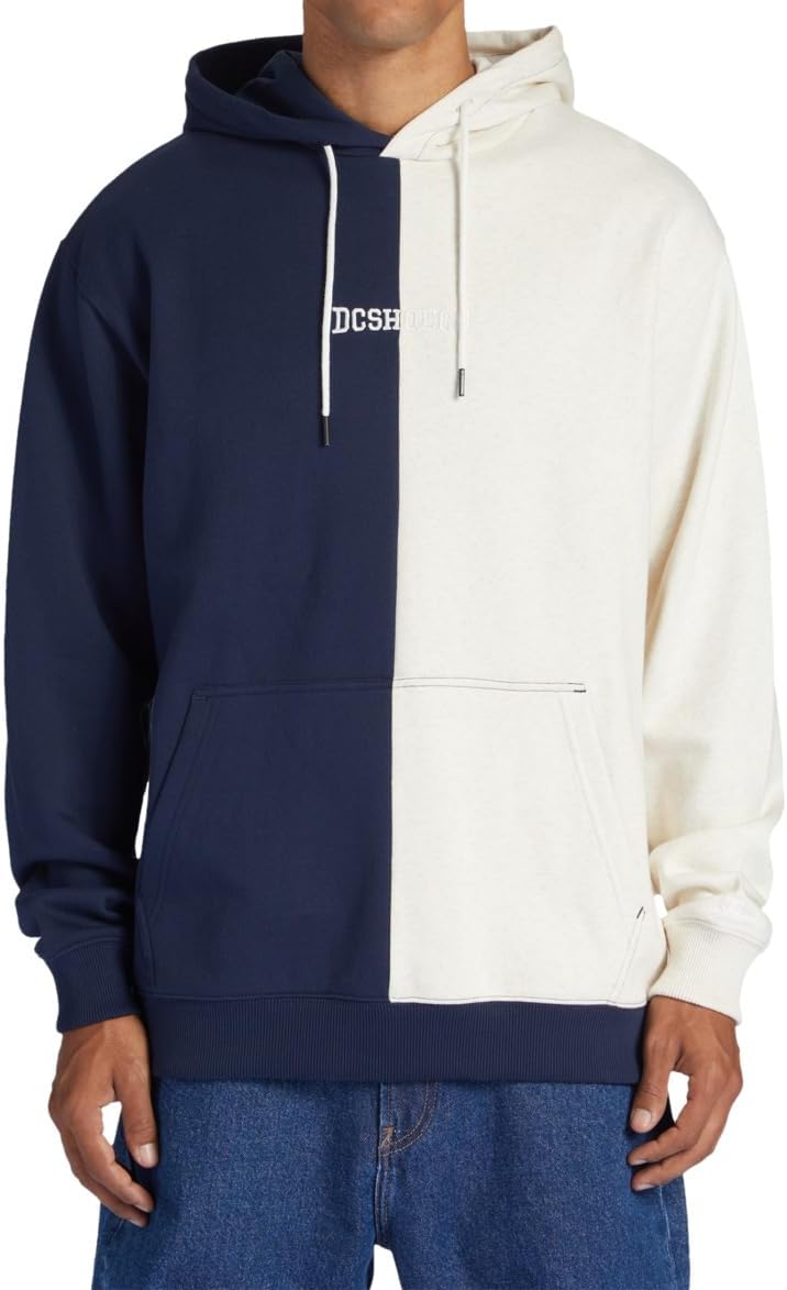 Detalle de DC Shoes Baseline PH Pullover Uomo (Pacco da 1) – felpa in pile esterna leggera
