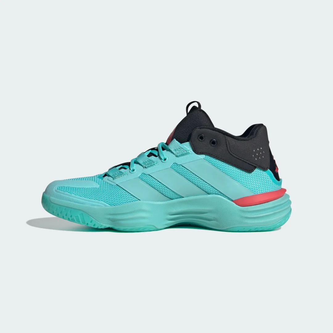 Thumbnail 3 de Zapatilla Court Stabil Indoor de Adidas — juego en pista cubierta con estilo turquesa