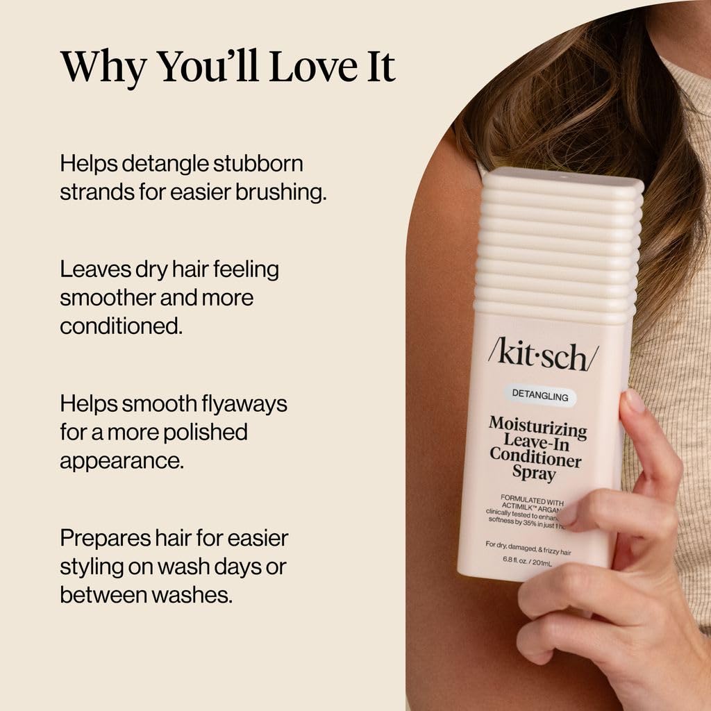 Detalle 2 de Kitsch Argan Milk Leave-In Conditioner 6.3 oz