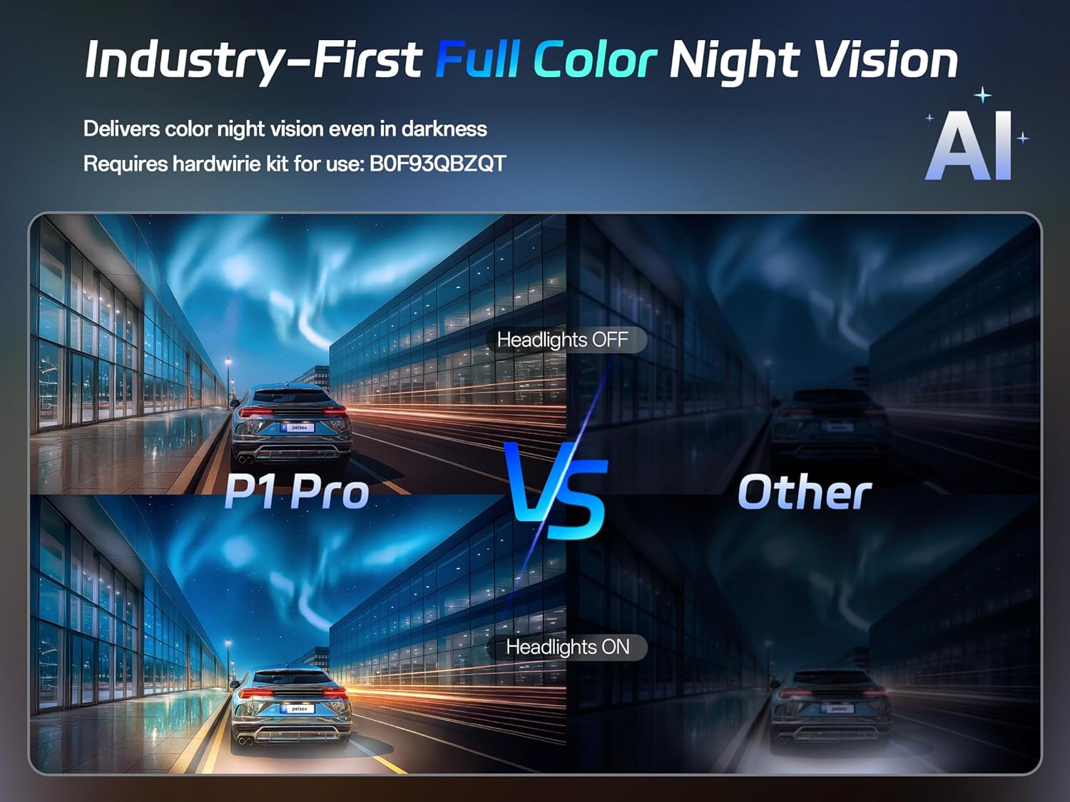 Thumbnail 4 de Pelsee P1 Pro 4K Dual Dash Cam with 64GB