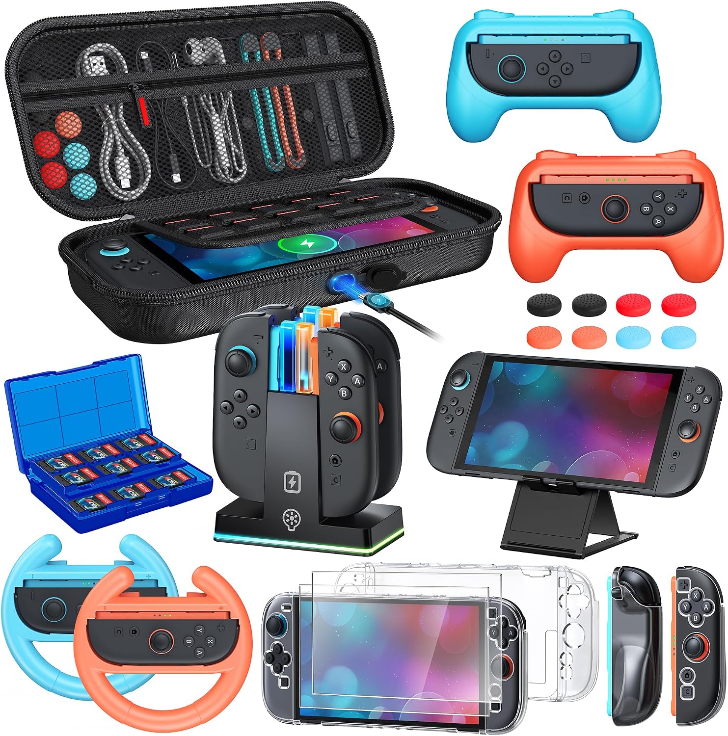 Detalle de WAXITY Switch 2 accessories bundle 23-in-1 for Nintendo
