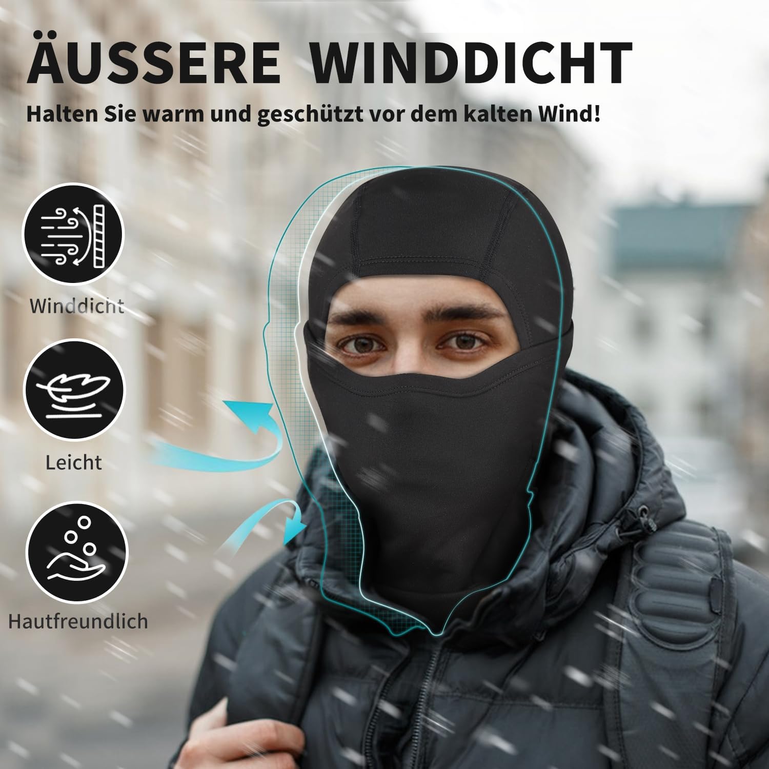 Thumbnail 2 de Blicount Sturmhaube Winter Balaclava – winddicht, warm und atmungsaktiv für Freizeit & Outdoor