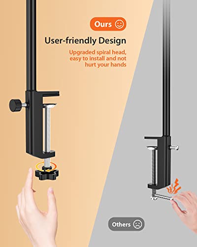 Thumbnail 7 de iFalarila 160 LED lámpara de escritorio con pinza y mando a distancia (70 cm, cuello flexible 360°)
