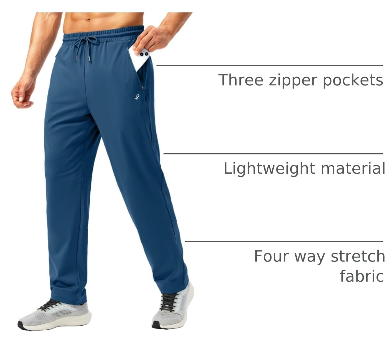 Detalle 2 de Pudolla Men's Sweatpants, 4-Way Stretch